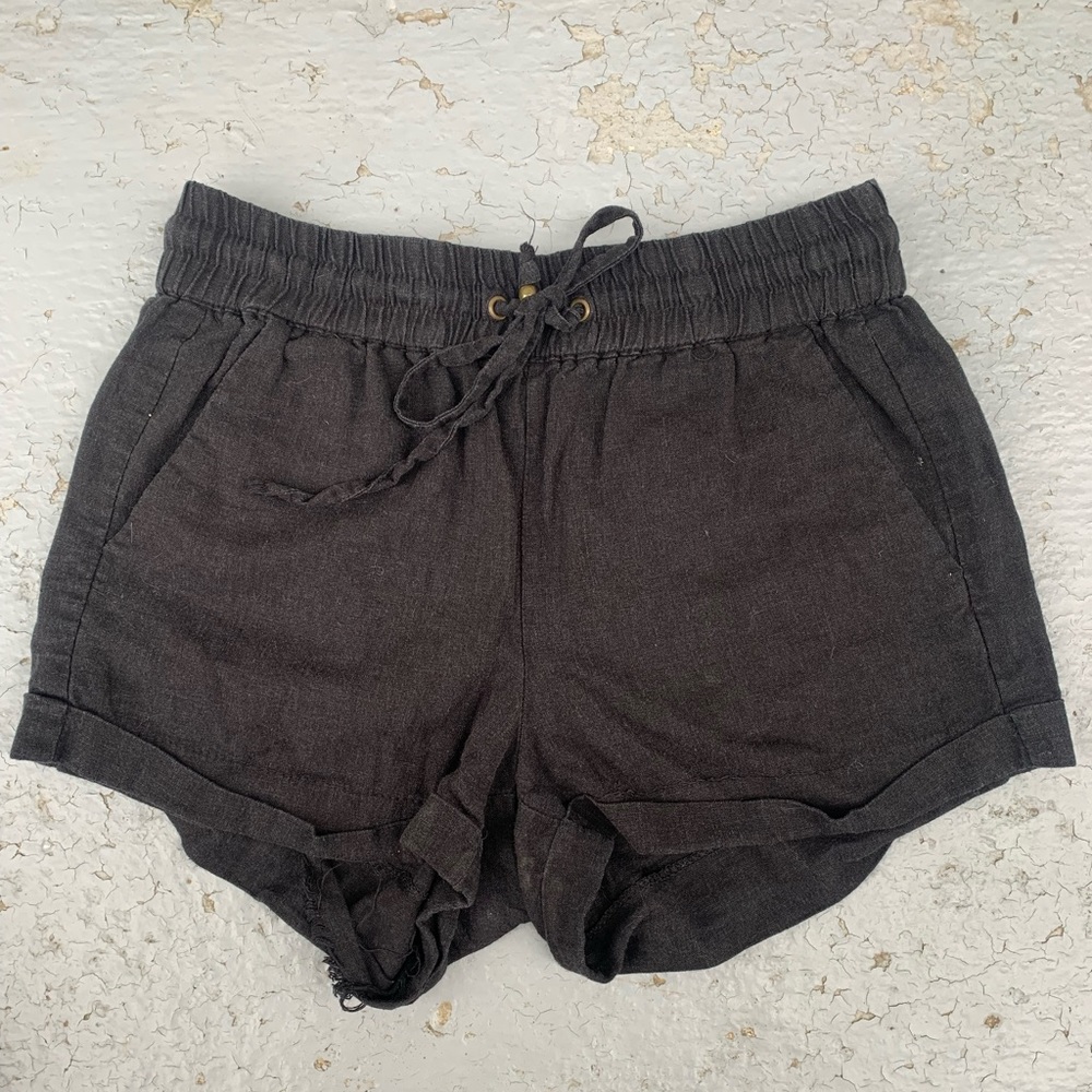Black cargo shorts